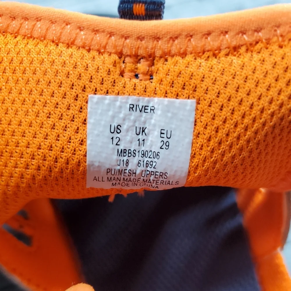 NWOT Stride Rite River Sandals‎ Strappy Toddler Boys Size 12 Gray Orange